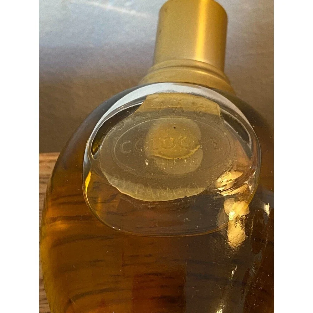 VTG Savage Cologne By Panco LTD 4.25 oz (No Box) Gold Glass Original Rare
